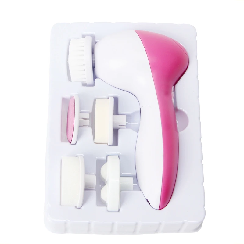 5 in 1 Beauty Care Massage Electric Facial Cleansing Brush, Skin Care Face Massager, Pink
5 in 1 Beauty Care Massage Electric Facial Cleansing Brush, Skin Care Face Massager, Pink