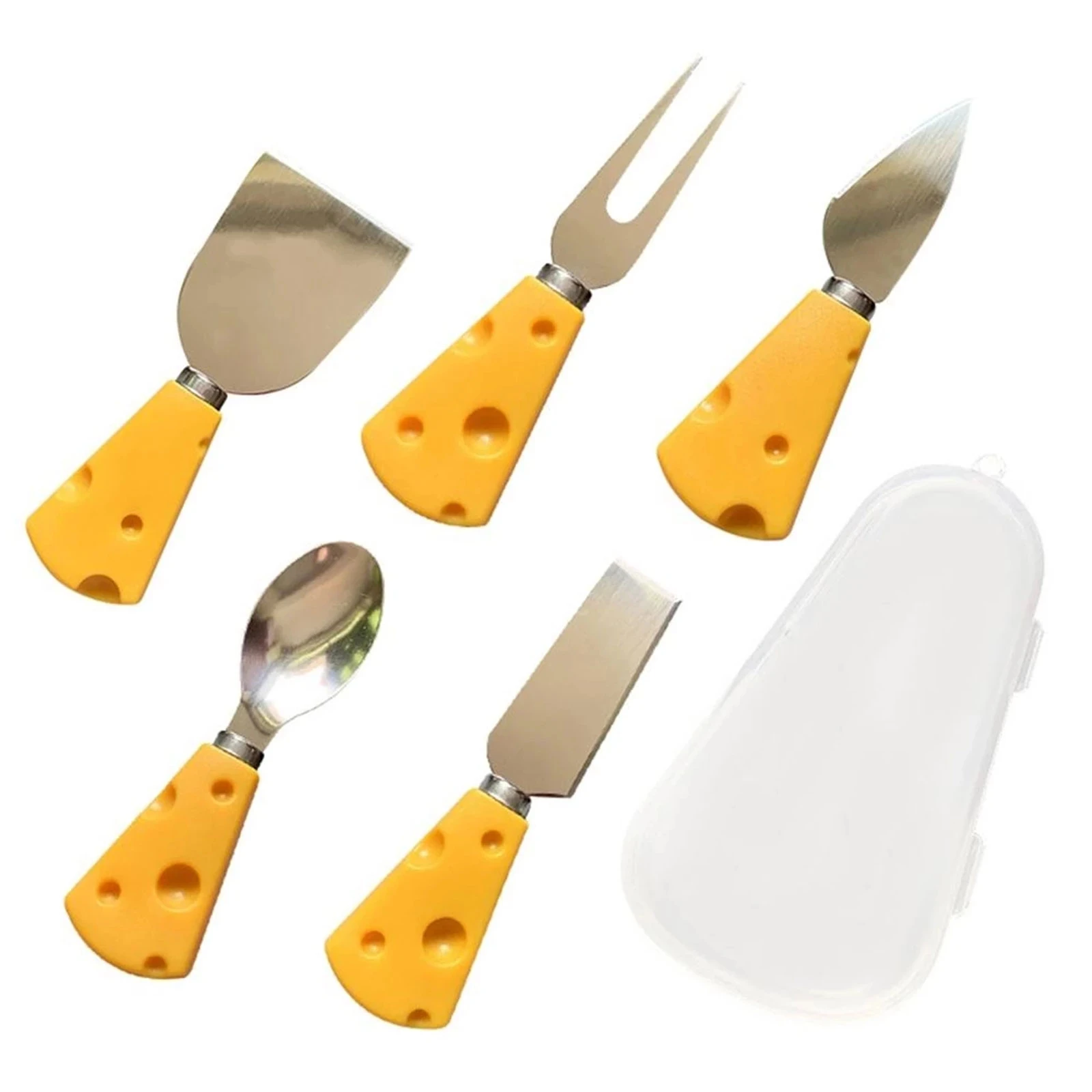 

6PCS stainless steel Kitchen Cheese Slicer Tools Kit Useful Butter Knife Spatula Fork Cheese Cutter Knife Set Kitchen Gadgets