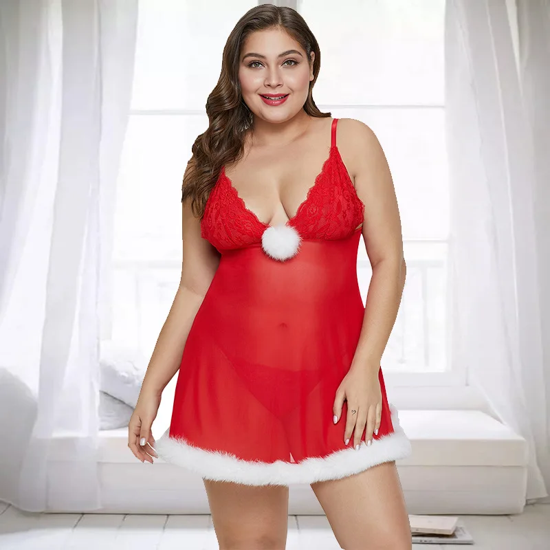 Ladies Lure PajamasTransparent Mesh Lace Sexy Lingerie for Christmas Wear, Customizes color
Ladies Lure PajamasTransparent Mesh Lace Sexy Lingerie for Christmas Wear, Customizes color