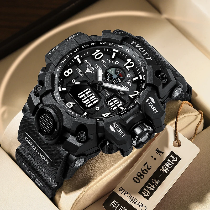 Customize Logo Japan MOVT 5ATM Waterproof Mens Watch Analog Military Sport Digital Watches 8803, Black/blue/yellow/white
Customize Logo Japan MOVT 5ATM Waterproof Mens Watch Analog Military Sport Digital Watches 8803, Black/blue/yellow/white
