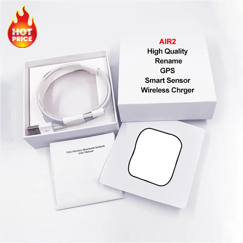 airoha 1536u 1562m cheap earphone air2 wireless earphone with logo and same weight for Apple phone, White
airoha 1536u 1562m cheap earphone air2 wireless earphone with logo and same weight for Apple phone, White