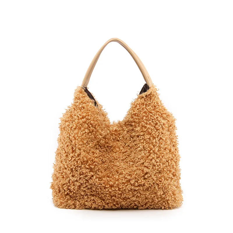 2019 Winter New Arrival Women Bag Luxury Lamb Wool Tote Bag Fashion Big Capacity Ladies Handbags, Coffee,brown,oem
2019 Winter New Arrival Women Bag Luxury Lamb Wool Tote Bag Fashion Big Capacity Ladies Handbags, Coffee,brown,oem