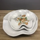 Decoration Household Plate China Ceramic Dish Feature Material Decoration
