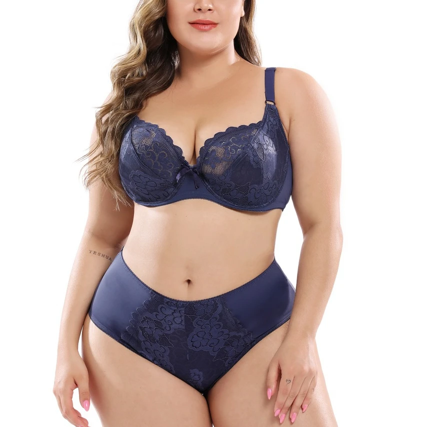 Low Price Ladies Sexy Plus Size Solid Color Underwear Panties Lingerie Fat Women Seamless Set Bra & Brief Sets
Low Price Ladies Sexy Plus Size Solid Color Underwear Panties Lingerie Fat Women Seamless Set Bra & Brief Sets