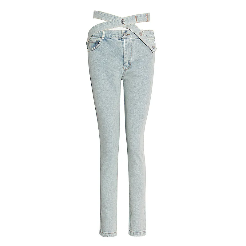 2020 new arrivals fashion brand women asymmetrical design pencil pants sexy high waist denim jeans
2020 new arrivals fashion brand women asymmetrical design pencil pants sexy high waist denim jeans