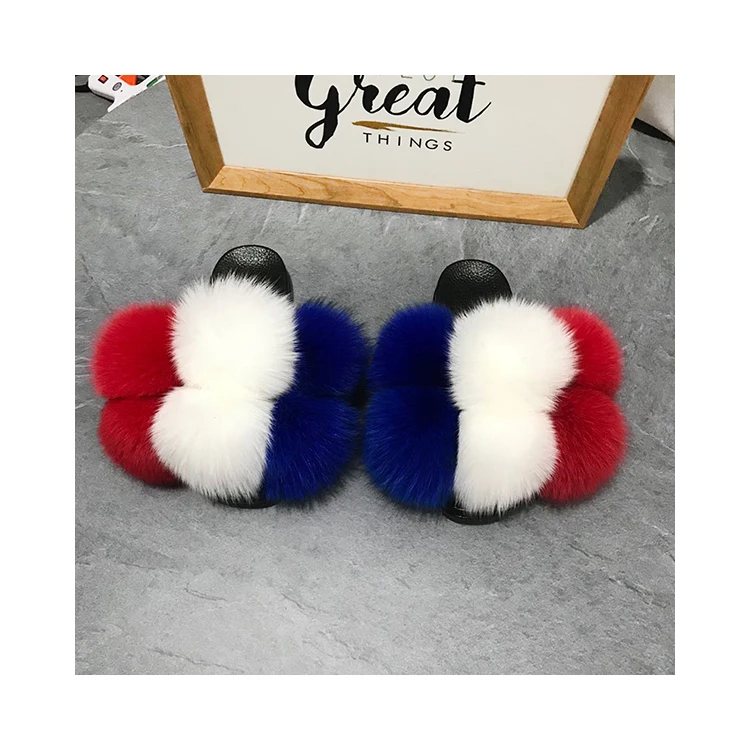 Light Weight Real Fur Slippers Home Fluffy Sliders Comfort With Feather Furry Summer Flats Ladies Shoes, Customized color
Light Weight Real Fur Slippers Home Fluffy Sliders Comfort With Feather Furry Summer Flats Ladies Shoes, Customized color