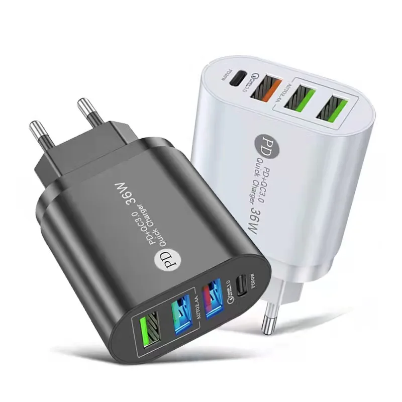 36W USB C charging block for iPhone13 12 pro max type-c adapter 4-port multi-function Android charger USB PD wall charger
36W USB C charging block for iPhone13 12 pro max type-c adapter 4-port multi-function Android charger USB PD wall charger