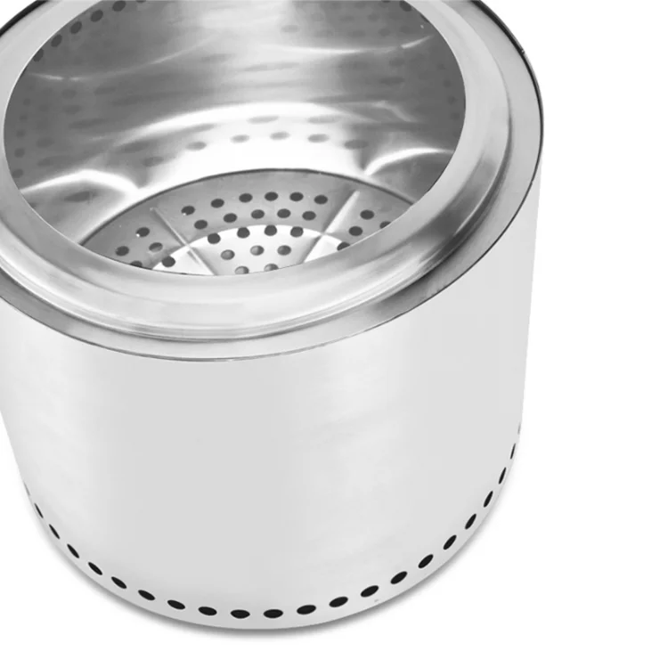Outdoor party stove portable charcoal grill camping stainless steel wood stove heating stove, Silver
Outdoor party stove portable charcoal grill camping stainless steel wood stove heating stove, Silver