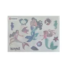 Front Side Adhesive 50# Clear BOPP Mermaid Stickers For Glass Decoration