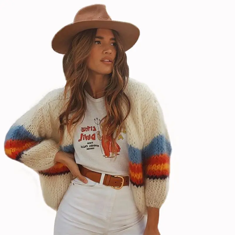 2020 New arrival hot selling Women Long sleeved Loose cardigan knitted ladies sweater
2020 New arrival hot selling Women Long sleeved Loose cardigan knitted ladies sweater
