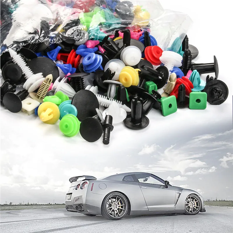 Mixed Pcs Car Body Clip Auto Plastic Push Pin Rivet Fasteners Auto