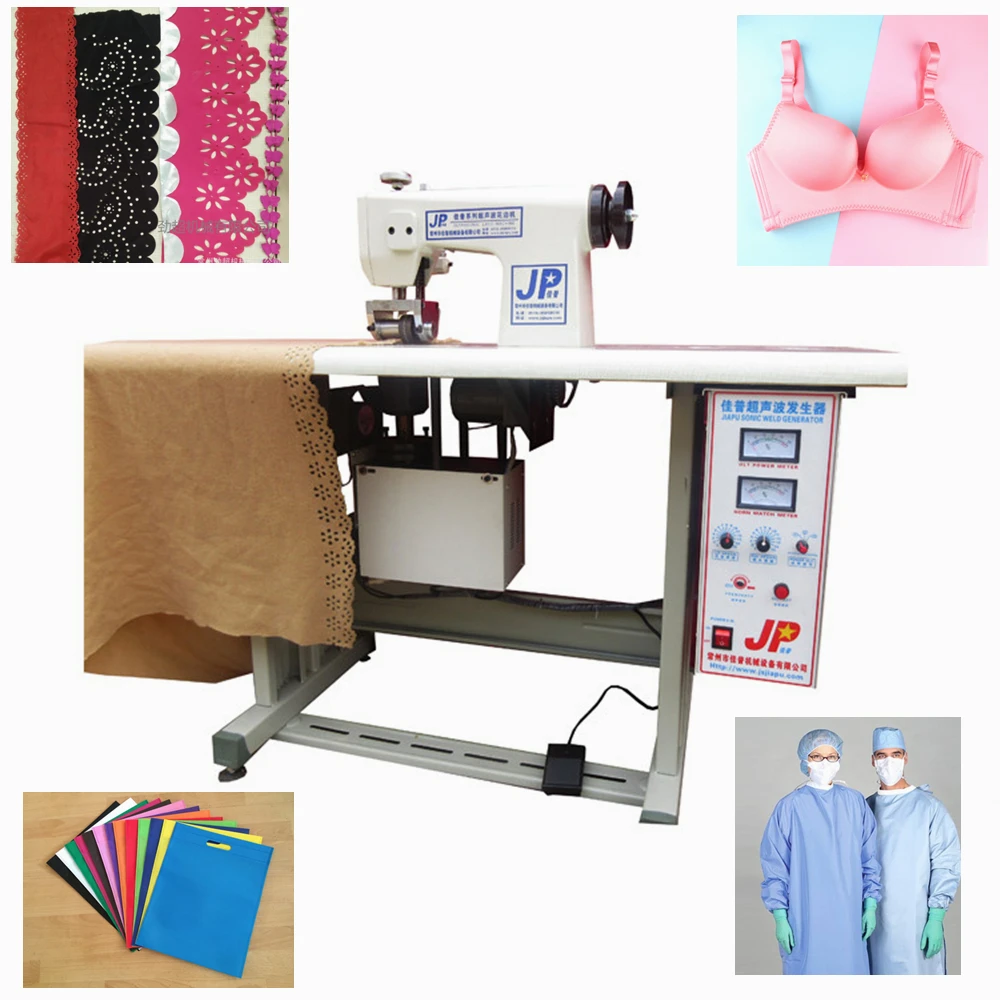 CE certificated ultrasonic sealing lace sewing machine price for nonwovens
