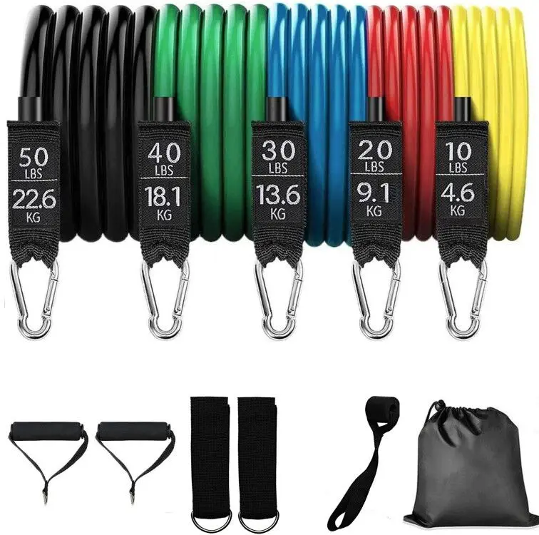 New 17Pcs Resistance Set Band Rubber Loop Tube Bands Gym Fitness Exercise Pilates Yoga Brick
New 17Pcs Resistance Set Band Rubber Loop Tube Bands Gym Fitness Exercise Pilates Yoga Brick