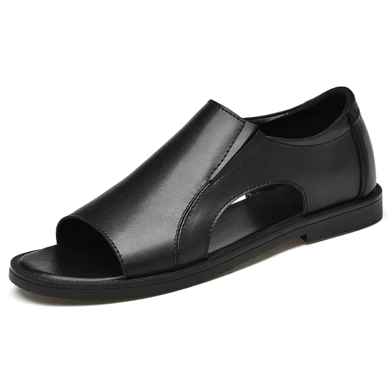 2021 New Arrivals Outdoor Men's Leisure Flats Sandals Summer Male Beach Slippers Shoes Leather Sandals, Black/black(hollow-out)
2021 New Arrivals Outdoor Men's Leisure Flats Sandals Summer Male Beach Slippers Shoes Leather Sandals, Black/black(hollow-out)