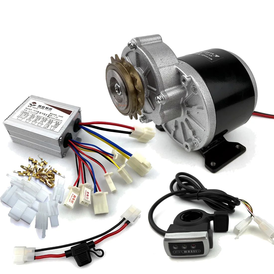 36V 350W Electric Bicycle Engine With 16T Freewheel Sprocket And Controller Thumb Accelerator, Black 
36V 350W Electric Bicycle Engine With 16T Freewheel Sprocket And Controller Thumb Accelerator, Black