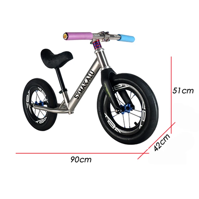 Super Light 2500g baby balance bike carbon titanum frame, Titanium primary color, rainbow
Super Light 2500g baby balance bike carbon titanum frame, Titanium primary color, rainbow