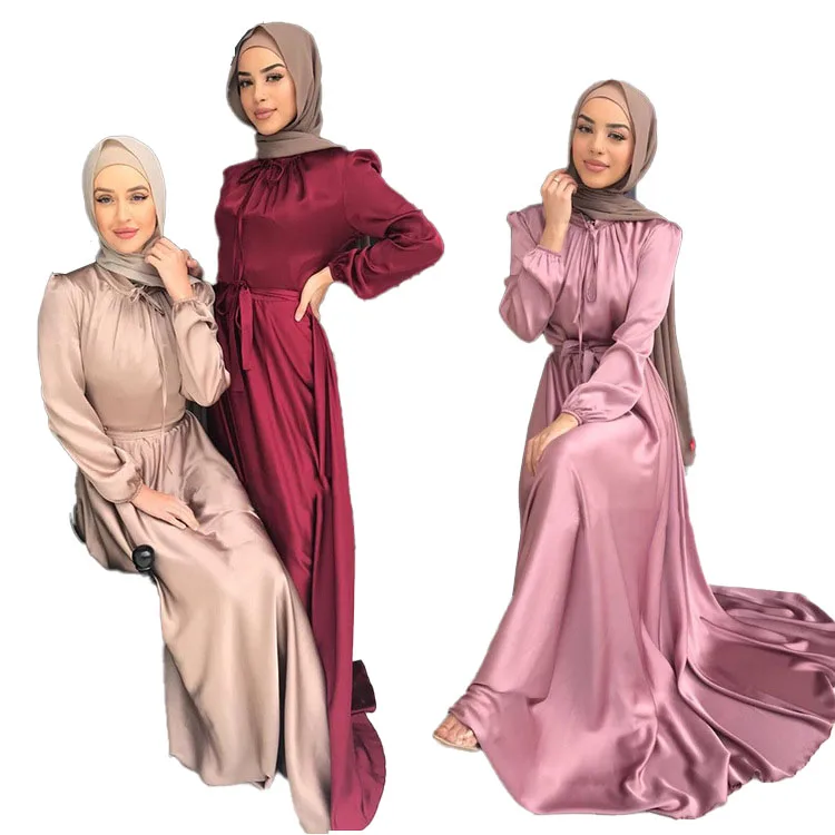 Women Abaya Muslim Dress Long Chiffon 2022 Dubai Caftan Long Dress Vestidos Qatar Khimar (with Hijab), Pink/red/dark red/silver/champagne/pink purple
Women Abaya Muslim Dress Long Chiffon 2022 Dubai Caftan Long Dress Vestidos Qatar Khimar (with Hijab), Pink/red/dark red/silver/champagne/pink purple