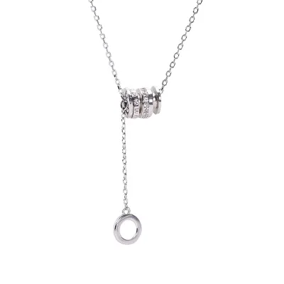 New Trendy Minimalist 925 Sterling Silver Micro Zircon Necklace Hollow Round Circle Pendant Necklace, Gold,white gold
New Trendy Minimalist 925 Sterling Silver Micro Zircon Necklace Hollow Round Circle Pendant Necklace, Gold,white gold