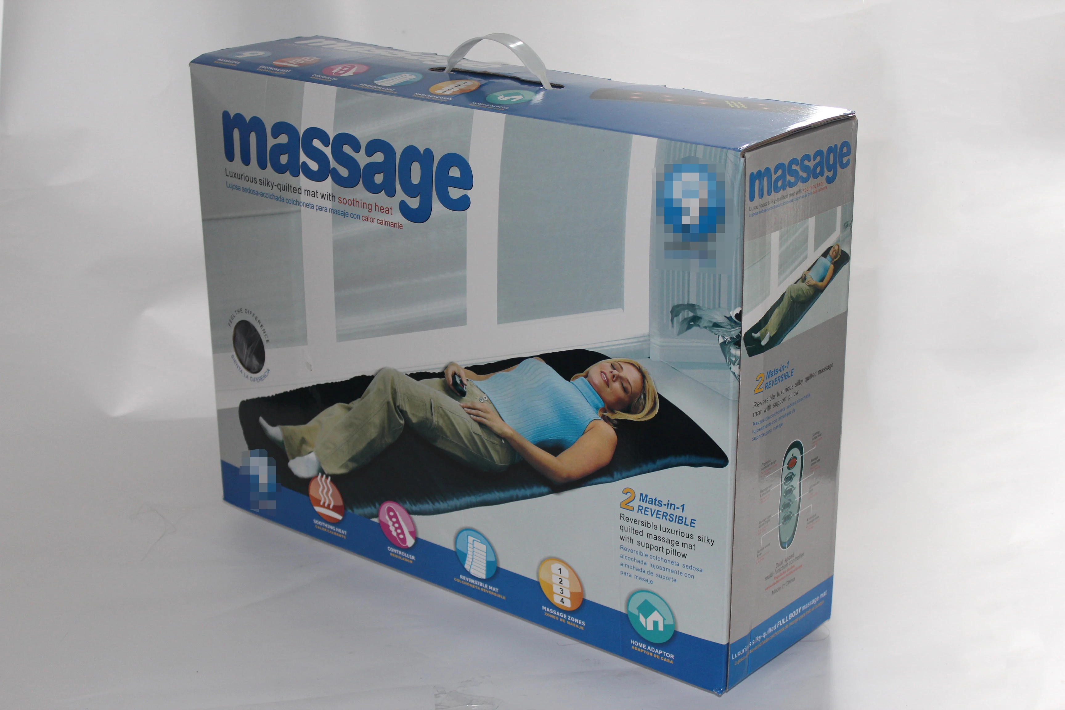Hot selling full body electric health folding buttocks massage mattress for drivers
