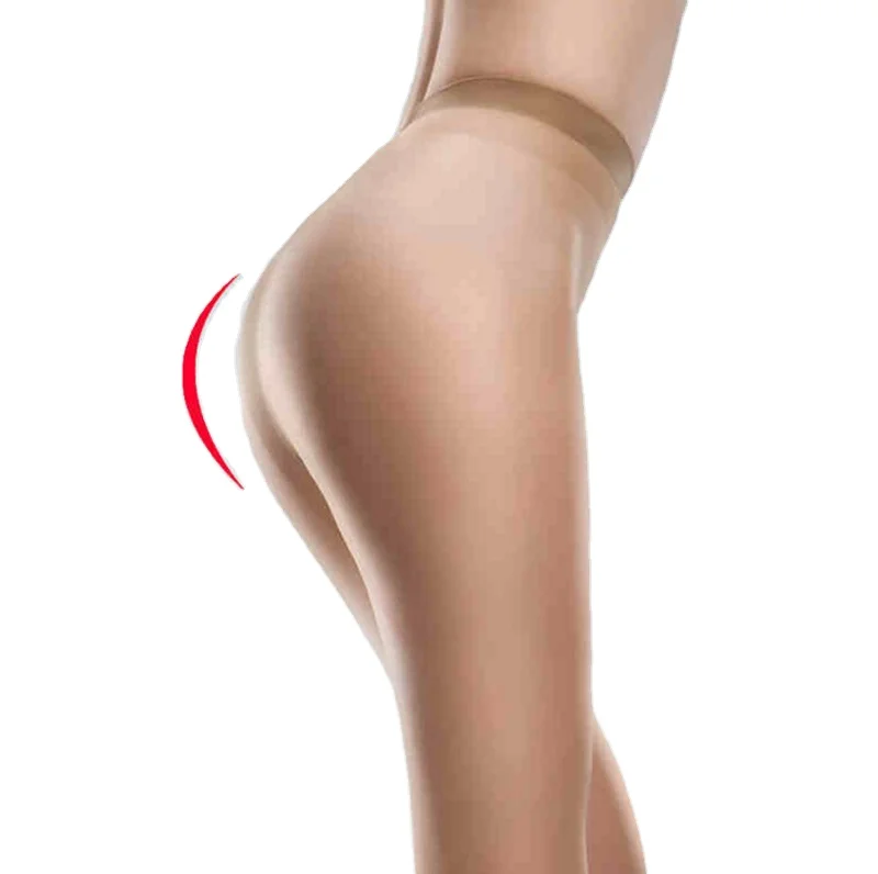 Fashionable sexy women transparent nylon feet tube pantyhose