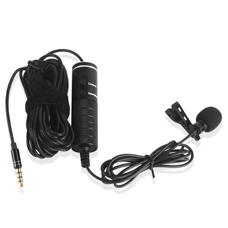 MB-Q01Mini Wired Lavalier collar Tie clip microphone 6 m for phone camera universal photography camera microphone, Black
MB-Q01Mini Wired Lavalier collar Tie clip microphone 6 m for phone camera universal photography camera microphone, Black