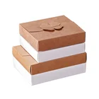 Kraft Cheaper Custom Printing Multi-size 4 Leaf Clover Seal Packing Clover Locked Kraft Paper Box