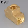 Brass Equal Tube Pipe Fitting 3 Way Brass Female Tee Joint