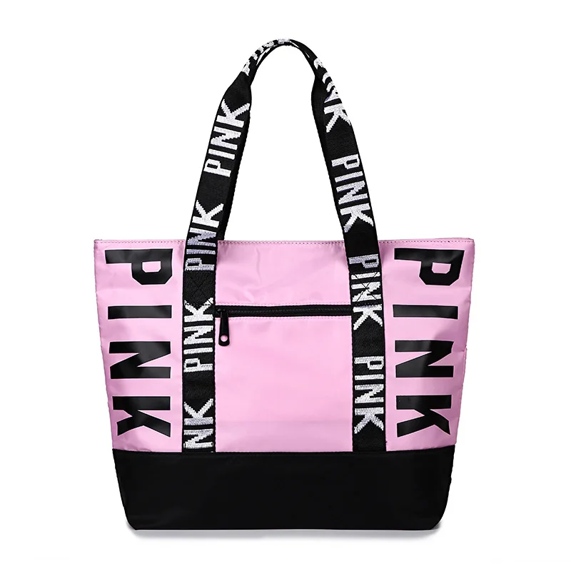 Pink Gym bag Large Capacity Shopping Bag Nylon Tote Pink Woman Handbag Women Gym Yoga Bag
Pink Gym bag Large Capacity Shopping Bag Nylon Tote Pink Woman Handbag Women Gym Yoga Bag