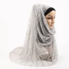 Scarf Muslim Hijab New Style Scarf Gold Silk Sequins Hijab Muslim Autumn Shawl Silk Scarf Hijab