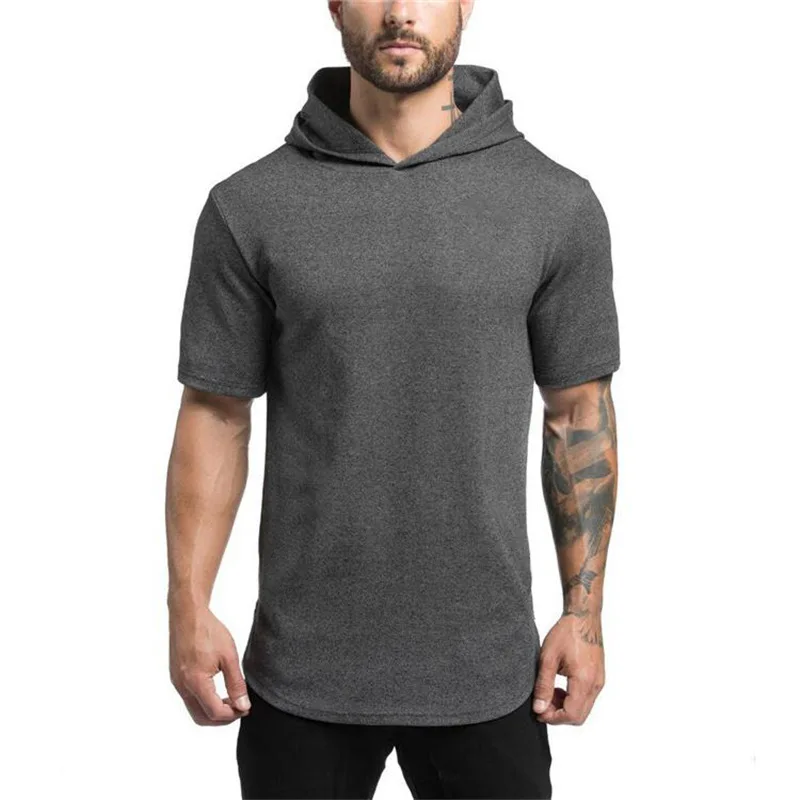 Loose fitting short sleeve Hoodie quick drying cotton men's top solid color Street loose fit men's sports leisure T-shirt
Loose fitting short sleeve Hoodie quick drying cotton men's top solid color Street loose fit men's sports leisure T-shirt