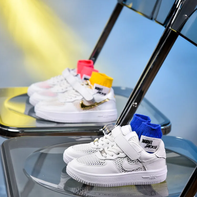 Children's mesh breathable white shoes 2021 spring and summer new boys sports shoes girls shoes, Multicolor
Children's mesh breathable white shoes 2021 spring and summer new boys sports shoes girls shoes, Multicolor