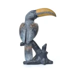 Custom life size Resin Animal toucan bird figurine for table top house decoration