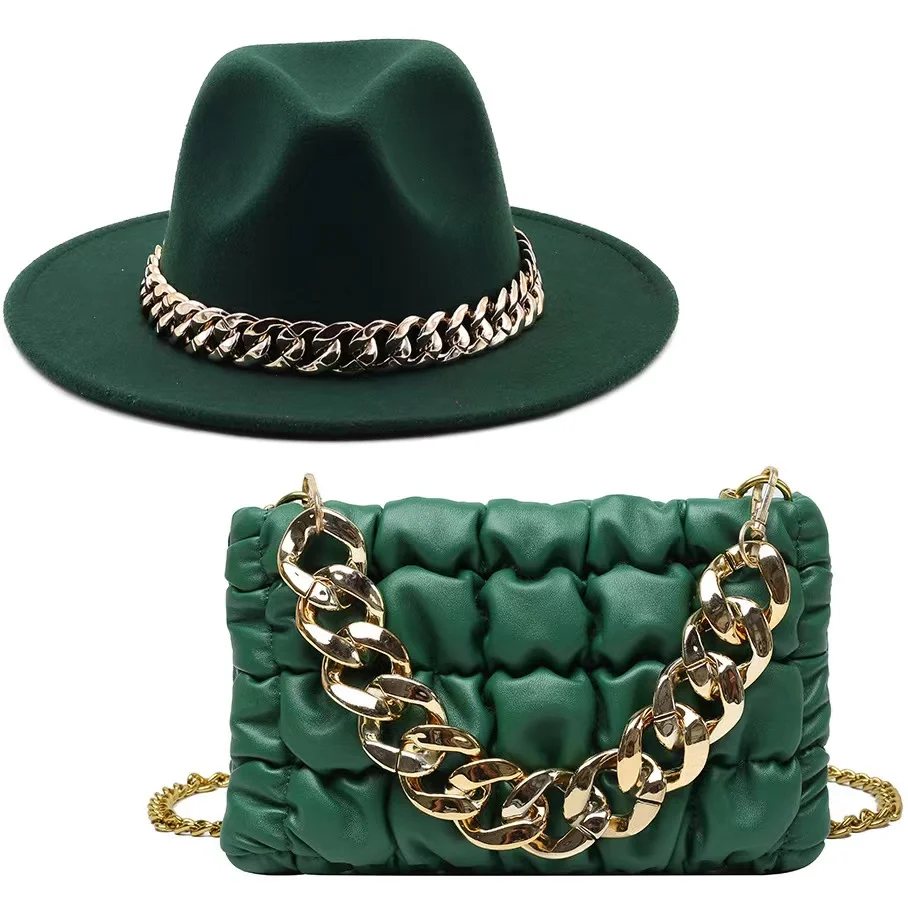2022 wholesale fashion crossbody women luxury ladies hand bags designer purse and hat set handbags with matching fedora hat, Different colors
2022 wholesale fashion crossbody women luxury ladies hand bags designer purse and hat set handbags with matching fedora hat, Different colors