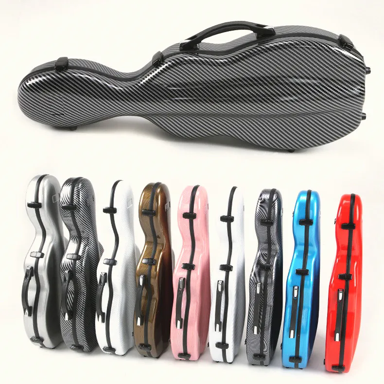 Highly cost effective violin hard case with bag cello shape violin case 4/4 3/4 violin case carbon fiber VH-04
Highly cost effective violin hard case with bag cello shape violin case 4/4 3/4 violin case carbon fiber VH-04