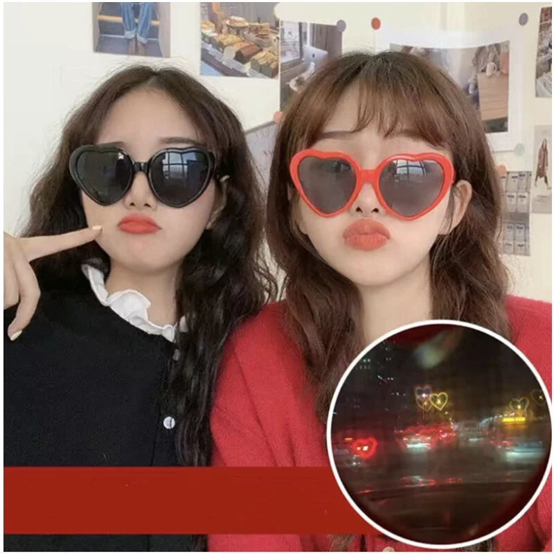 Newest style hot selling special lenses 3d heart shape sunglasses multi-color love effect diffraction glasses
Newest style hot selling special lenses 3d heart shape sunglasses multi-color love effect diffraction glasses