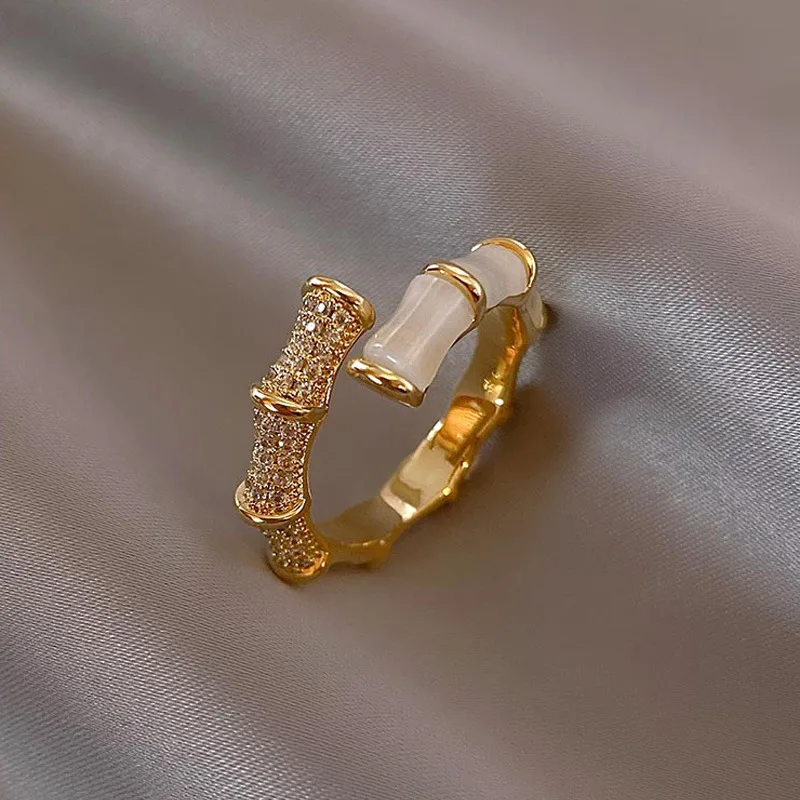 Fashion Personality Korean Design Zircon Opening diamond Jewelry Stainless Steel Gold Plated Ring
Fashion Personality Korean Design Zircon Opening diamond Jewelry Stainless Steel Gold Plated Ring