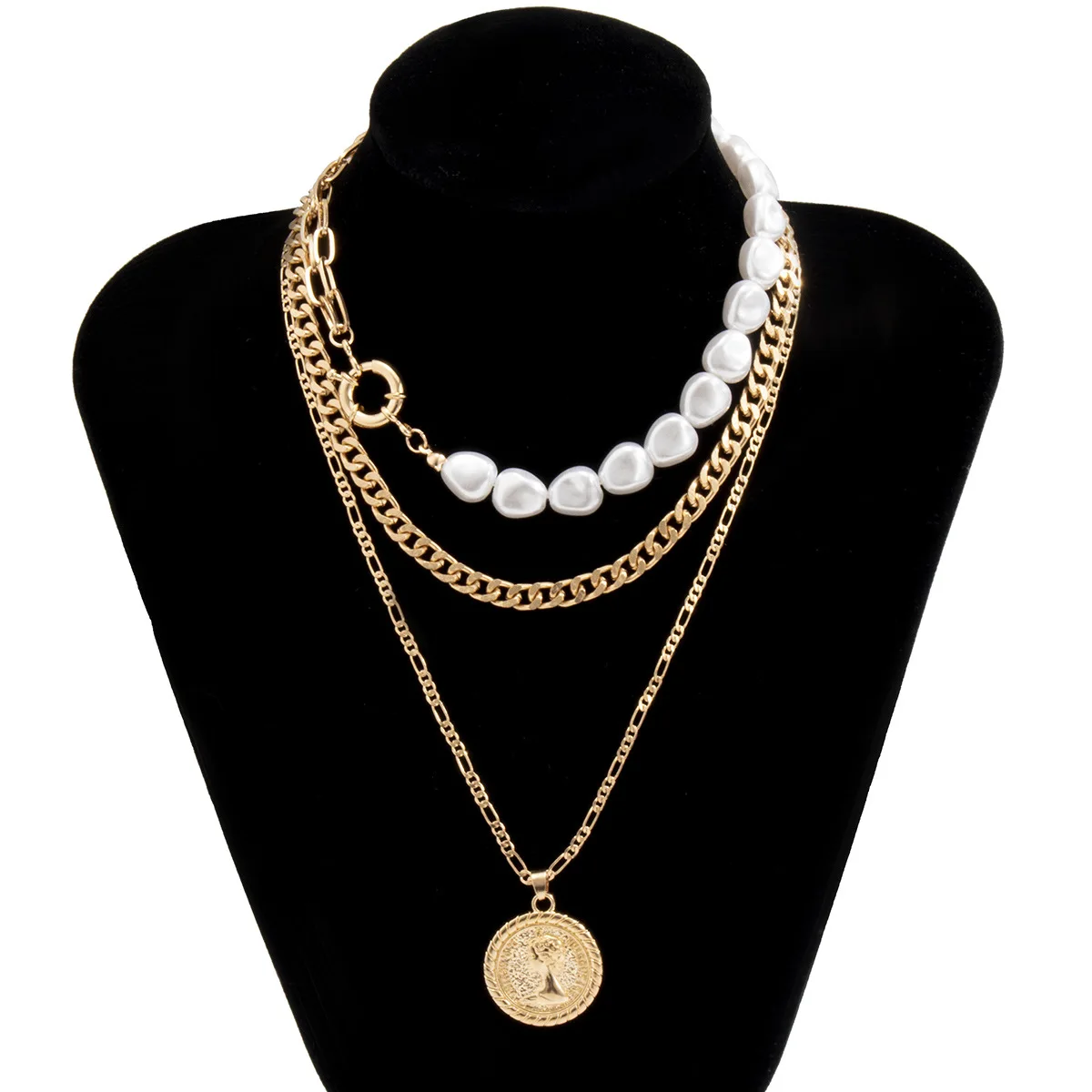 China wholesale Hot selling Women Gold sliverImitation pearl retro simple pendant initial zodiac necklace
China wholesale Hot selling Women Gold sliverImitation pearl retro simple pendant initial zodiac necklace
