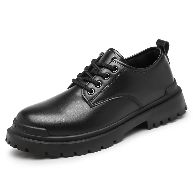 Wholesale Factory Custom Logo Men High-class Dress Shoes Soft Leather Low Cut Men Martin Casual Shoes, Black
Wholesale Factory Custom Logo Men High-class Dress Shoes Soft Leather Low Cut Men Martin Casual Shoes, Black