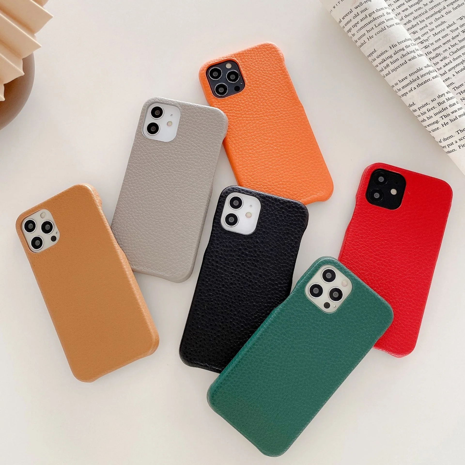 2021 New Design Wholesale Custom logo high quality phone cases leather material case for Iphone 12, Multiple colors
2021 New Design Wholesale Custom logo high quality phone cases leather material case for Iphone 12, Multiple colors