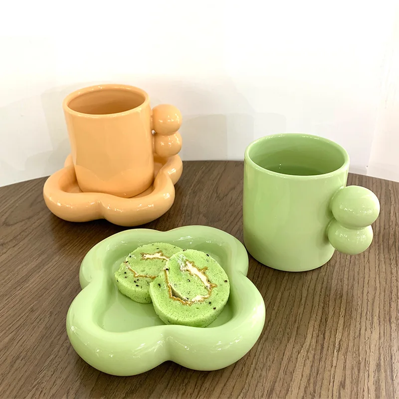 Solhui Nordic Creative Ceramic Coffee Mug with Balls and Irregular Tray Office Home Water Cups & Plates, As image
Solhui Nordic Creative Ceramic Coffee Mug with Balls and Irregular Tray Office Home Water Cups & Plates, As image