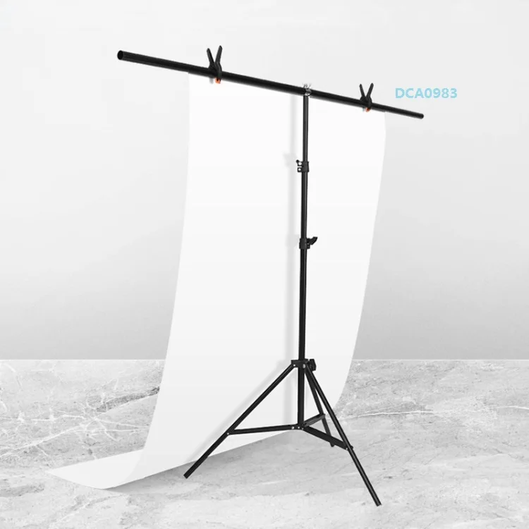 Wholesale T-Shape Photo Studio Background Stand Photography Backdrop Support Crossbar Bracket Kit with Clips
Wholesale T-Shape Photo Studio Background Stand Photography Backdrop Support Crossbar Bracket Kit with Clips