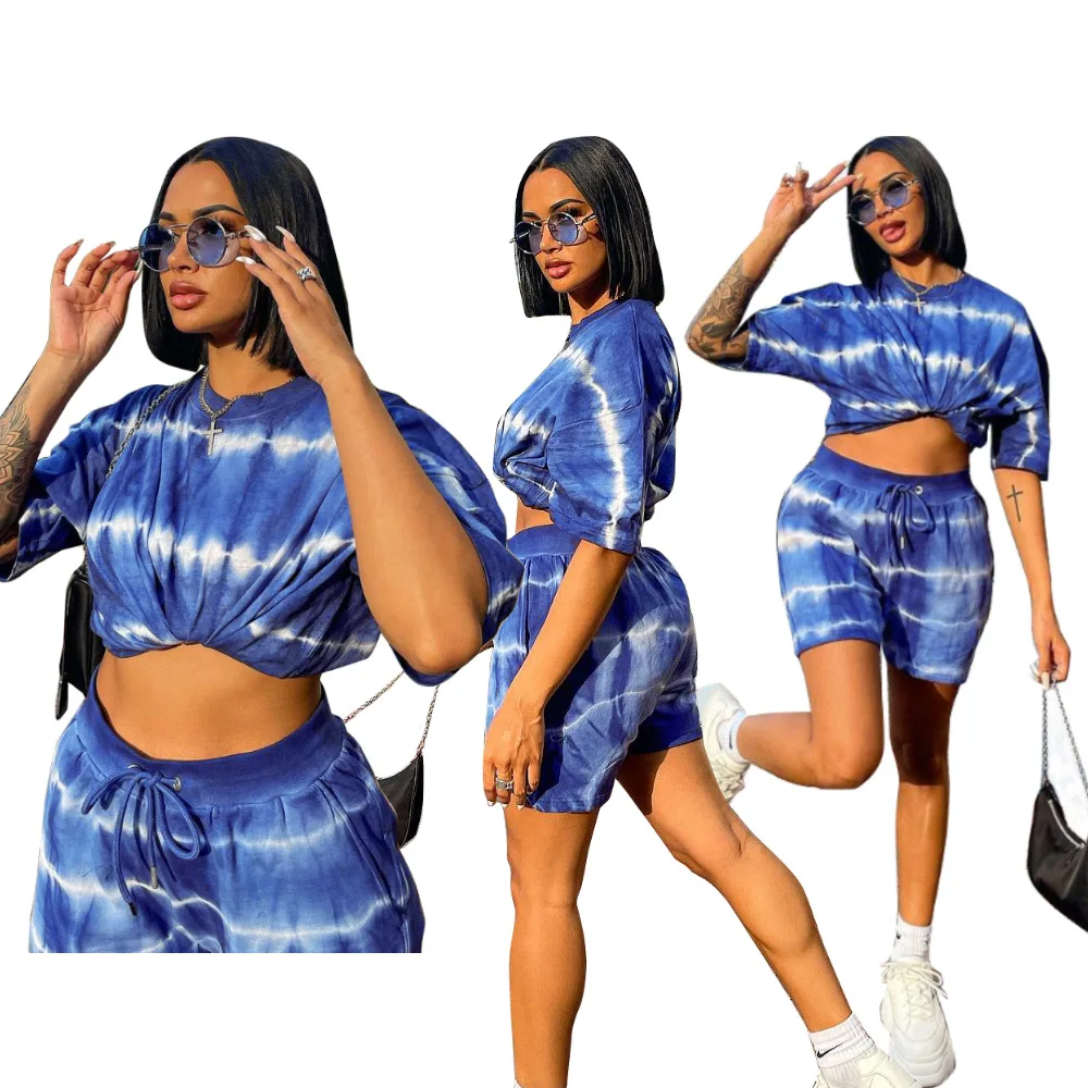 DLL Tie Dye Short Sleeve 2 PC Outfits For Women Crop Tops Women 2 Piece Outfits
DLL Tie Dye Short Sleeve 2 PC Outfits For Women Crop Tops Women 2 Piece Outfits