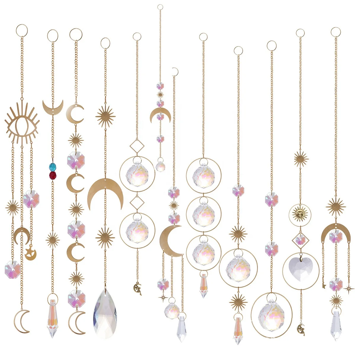 Colorful Crystals Sun Catcher Hanging Sun Catcher with Chain Pendant Ornament Crystal Balls for Window Home Garden Christmas Day
Colorful Crystals Sun Catcher Hanging Sun Catcher with Chain Pendant Ornament Crystal Balls for Window Home Garden Christmas Day