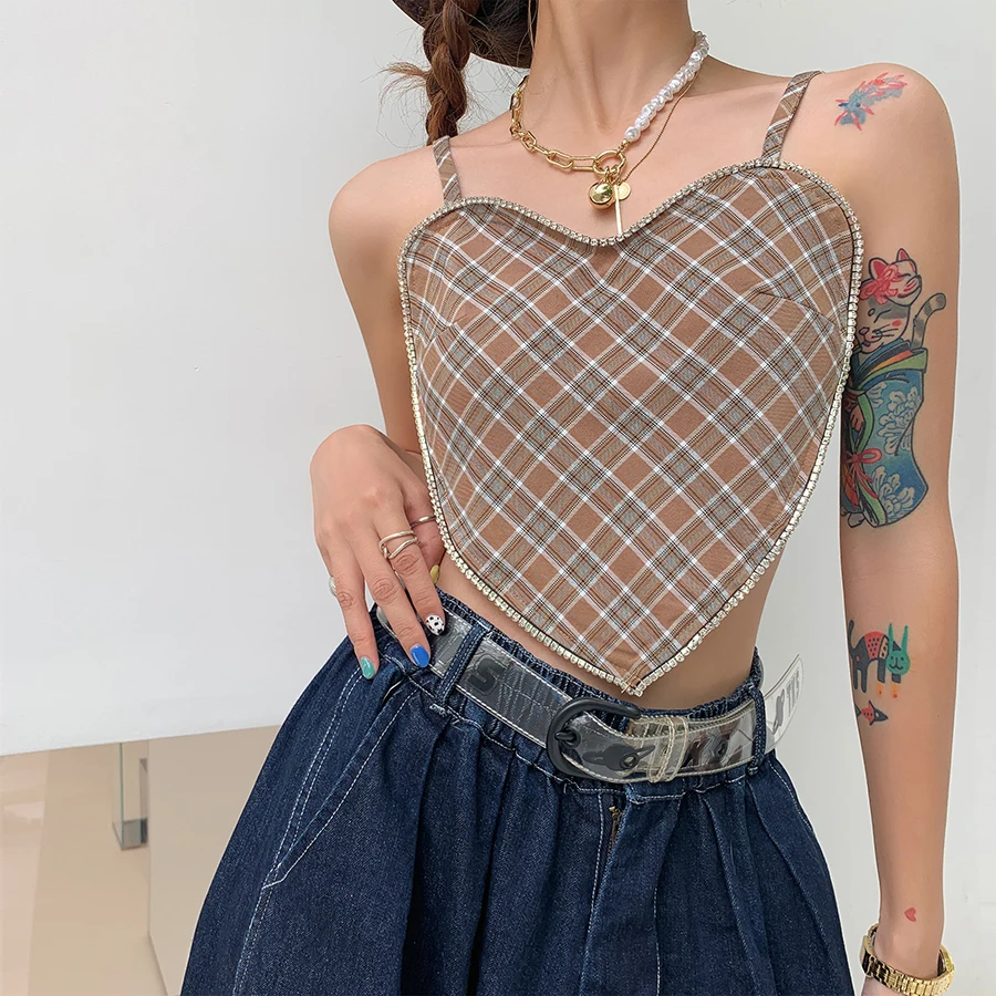 Nibber K21L00755 Plaid Printed Burrs Camisole Womens 2021 Summer Casual Streetwear Female Daily Top Factory Wholesale Customized
Nibber K21L00755 Plaid Printed Burrs Camisole Womens 2021 Summer Casual Streetwear Female Daily Top Factory Wholesale Customized
