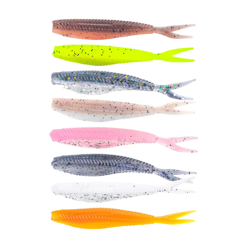 Wholesale 60mm 1.5g open fork tail soft bait soft insect freshwater fishing for upmouth bass fishing bait, 8 colors
Wholesale 60mm 1.5g open fork tail soft bait soft insect freshwater fishing for upmouth bass fishing bait, 8 colors