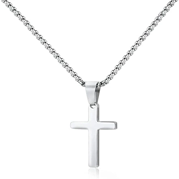 New Cross Necklace Stainless Steel Necklace Silver Black Gold Pendant Necklaces for Men, Black/gold/silver
New Cross Necklace Stainless Steel Necklace Silver Black Gold Pendant Necklaces for Men, Black/gold/silver