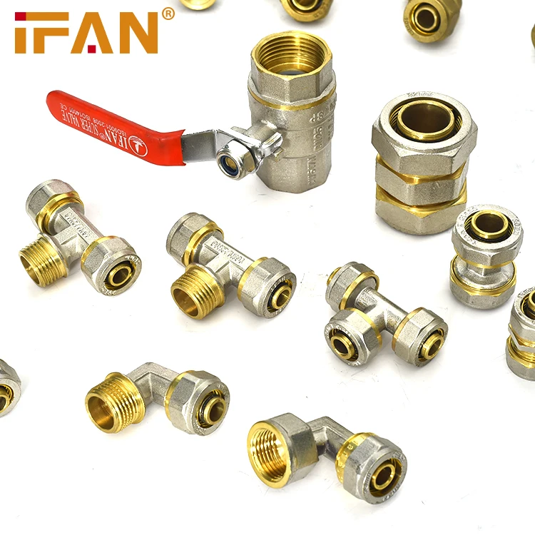 IFAN Pex Al Pex Fitting Brass Underfloor Heating Pex Fitting Pipe 90 Degree Brass Male Elbow
IFAN Pex Al Pex Fitting Brass Underfloor Heating Pex Fitting Pipe 90 Degree Brass Male Elbow