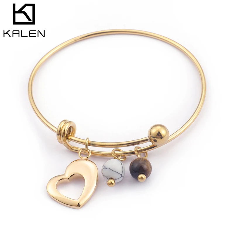 High Quality Stainless Steel Jewelry Bracelet Expandable Women's Heart Beads Charm Bracelet, Silver/gold
High Quality Stainless Steel Jewelry Bracelet Expandable Women's Heart Beads Charm Bracelet, Silver/gold