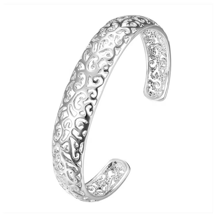Factory custom quality carved classic design 925 sterling silver bangle bracelet women
Factory custom quality carved classic design 925 sterling silver bangle bracelet women