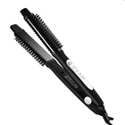 OEM factory CE RoHs portable curling iron straightening hair curler Electric PTC heating steam styler hair straightener